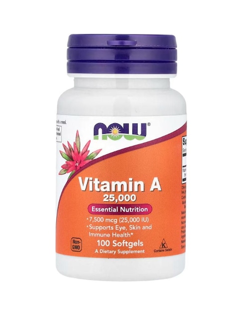 Vitamina A Now Foods de 100 cápsulas