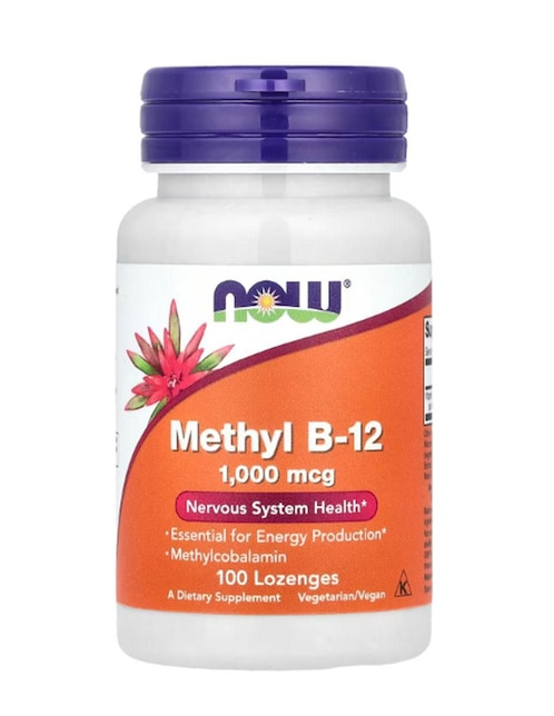 Metil B-12 Now Foods con vitamina b12 de 100 tabletas
