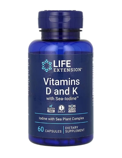 Vitamina D y K de 60 cápsulas 1