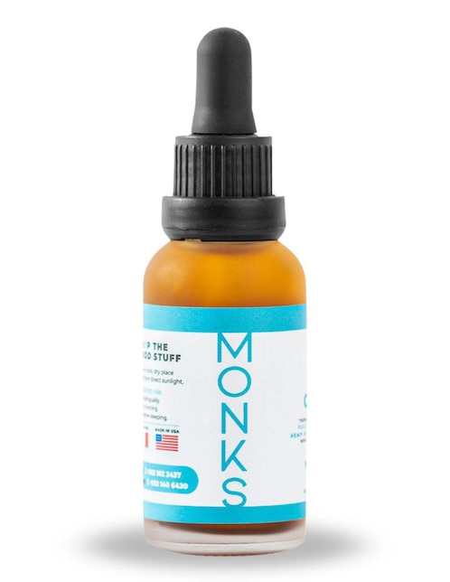 Aceite Premium Monkslife con CBD Y CBG sabor natural de 30 ml