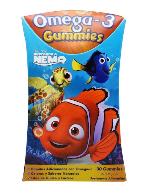 Gomitas con Omega 3 Nemo Biorganics sabor natural de 30 gomitas
