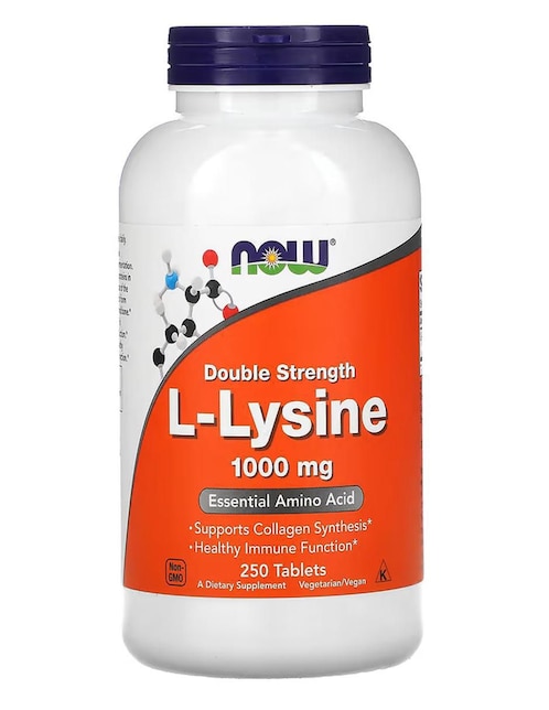 L-lisina, 1000 mg Now con lisina de 250 cápsulas