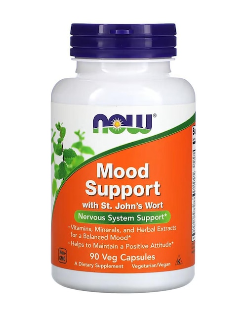 Mood Support Now con vitaminas y minerales de 90 cápsulas