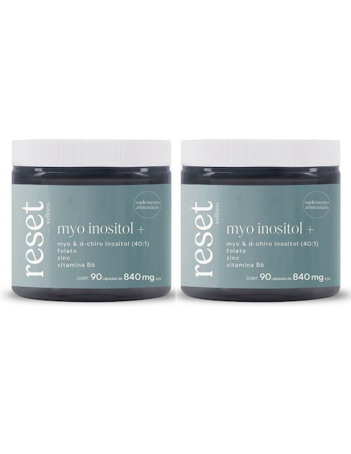 Kit de suplementos alimenticios de MYOINOSITOL Reset Wellness