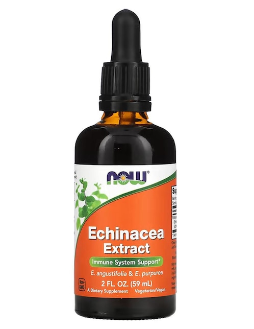 Extracto de equinácea Now con vitaminas y minerales de 59 ml