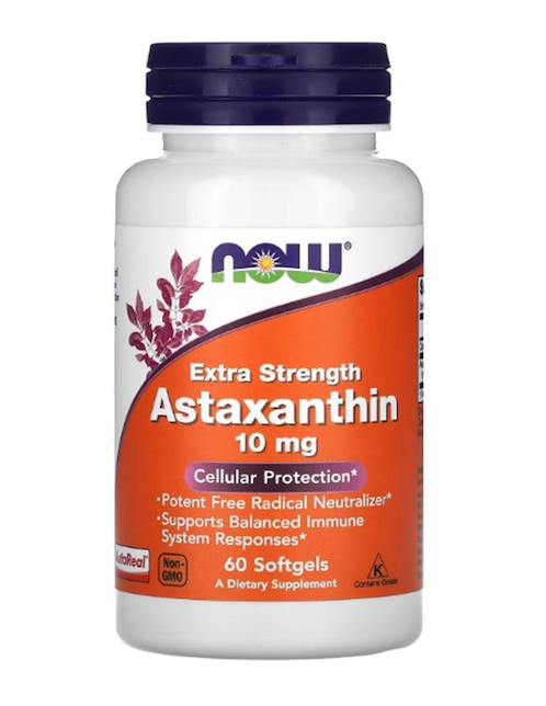 Astaxantina Now Foods de 60 cápsulas