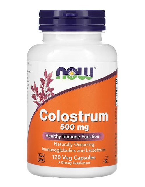Calostro, 500 mg, vegetales con calostro bovino de 120 cápsulas