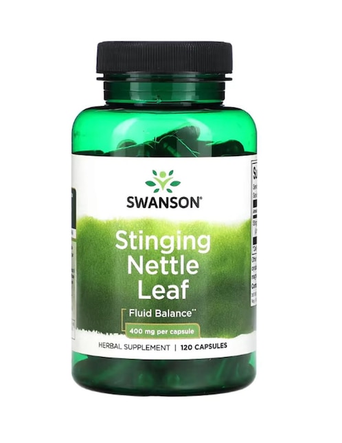 Hoja de ortiga Swanson con vitaminas y minerales de 120 cápsulas