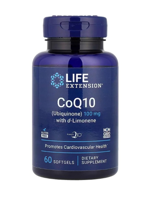 CoQ10 (ubiquinona) Life Extension con ubiquinol de 60 cápsulas