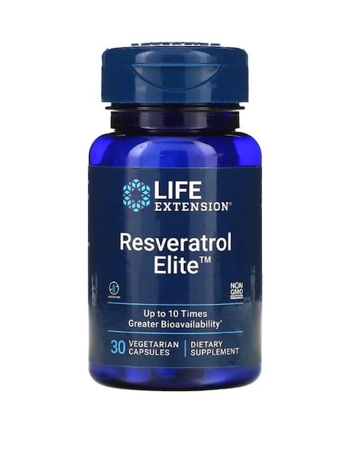 Resveratrol Elite Life Extension con vitaminas, aminoácidos azufrados y minerales de 30 cápsulas