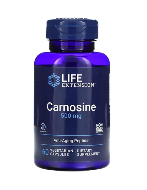 Carnosina Life Extension con vitaminas, aminoácidos azufrados y minerales de 60 cápsulas