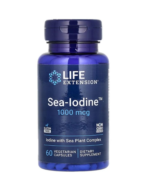 Yodo Marino Life Extension con vitaminas y minerales de 60 cápsulas
