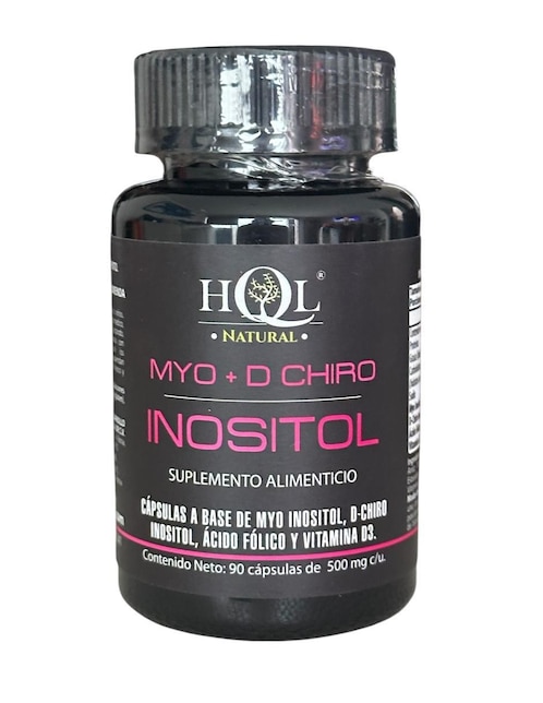 Myo + D Chiro Inositol Hql Natural con myo inositol de 90 cápsulas