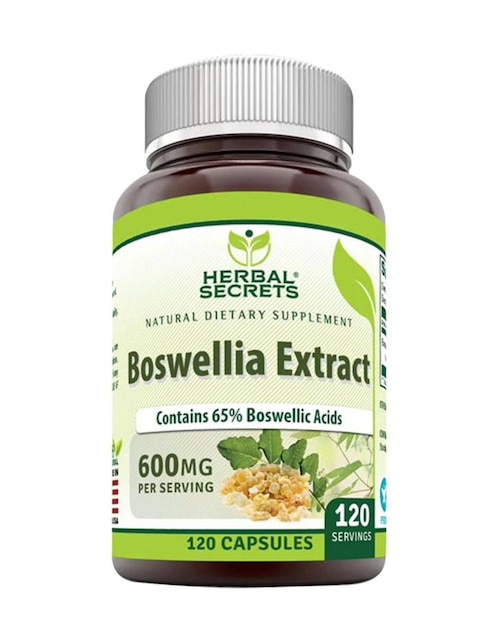 Boswellia Serrata Herbal Secrets con boswellia serrata y celulosa vegetal de 120 cápsulas Boswellia Serrata Herbal Secrets con boswellia serrata y celulosa vegetal de 120 cápsulas