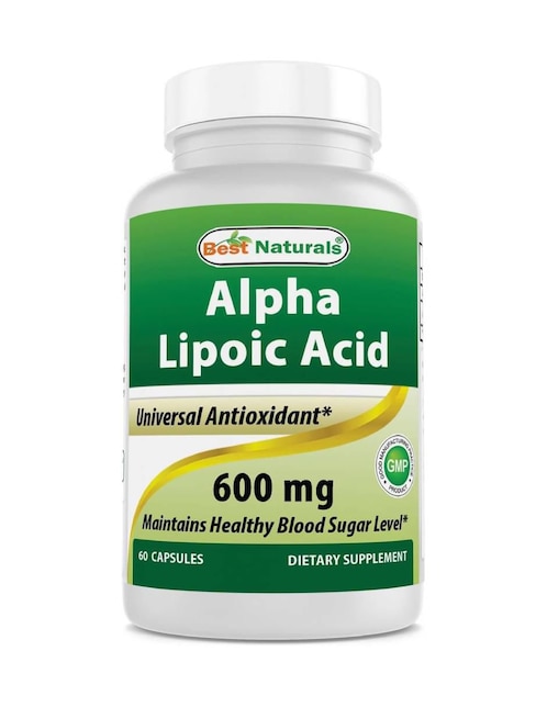Best Naturals Alpha Lipoic Acid Best Naturals con ácido alfa lipoico de 120 cápsulas