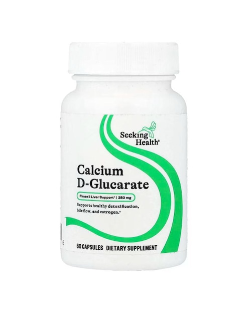 D-glucarato de calcio Seeking Health con calcio de 60 cápsulas