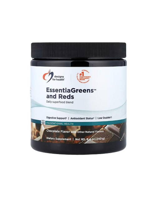 EssentiaGreens con vitaminas y minerales sabor chocolate de 240 g 1