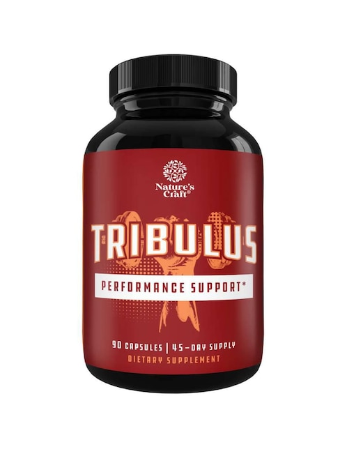 Nature’s Craft – Tribulus 1300 mg - Testosterona y Desempeño Físico – Natures Craft de 90 cápsulas
