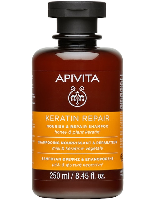 Shampoo reparador para cabello seco Con Miel y Keratina 250 ml 1