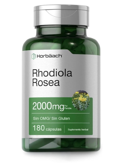 Rhodiola Rosea Horbaach con Rhodiola Rosea de 180 cápsulas