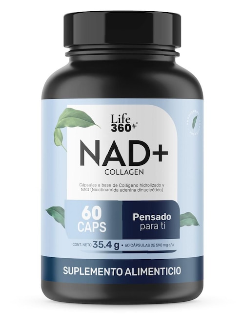 Nad (nicotinamida adenina dinucleótido) + colágeno hidrolizado Life360+