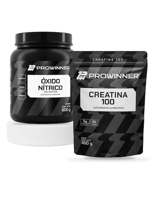 Set de suplementos alimenticios Oxido nítríco no master y creatina 100 Prowinner