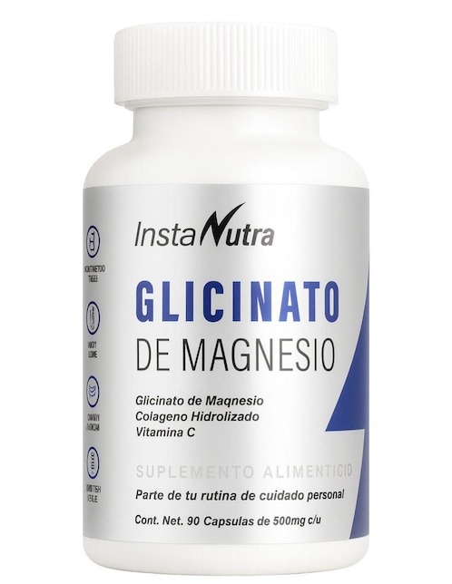 Glicinato de magnesio Instanutra de 90 cáp blandas