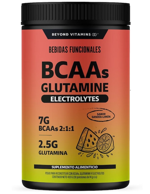 Bcaa glutamina electrolitos sabor sandia de 420 G 1