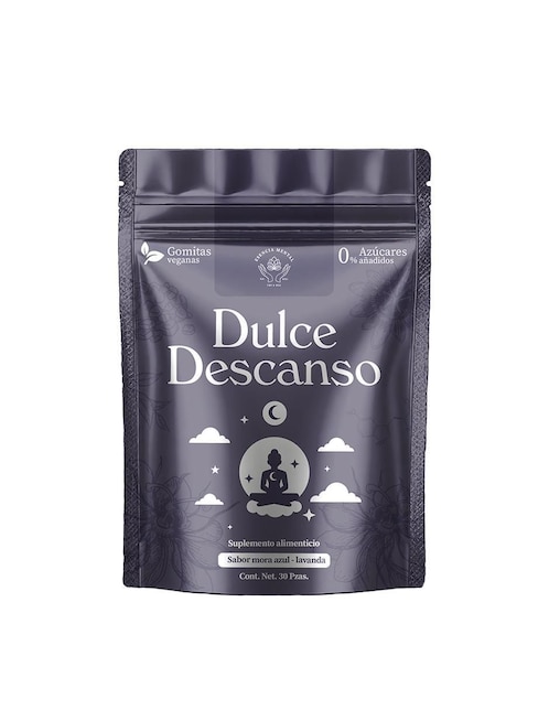 Gomitas dulce descanso con CBD sabor mora azul y lavanda de 30 gomitas Gomitas dulce descanso con CBD sabor mora azul y lavanda de 30 gomitas