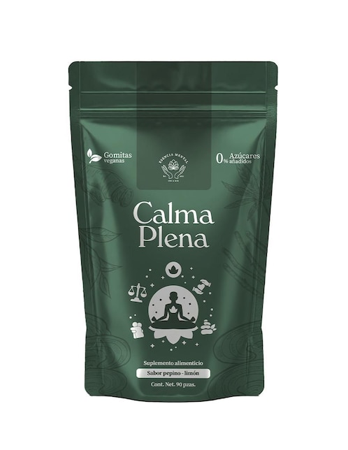 Gomitas calma plena con CBD sabor pepino y limón de 90 gomitas Gomitas calma plena con CBD sabor pepino y limón de 90 gomitas