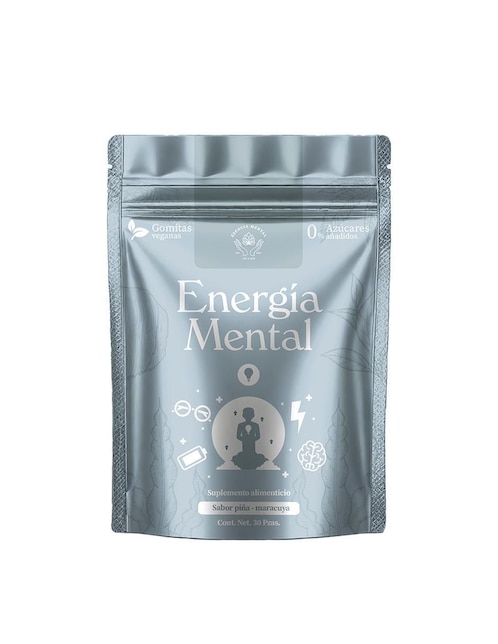 Gomitas energía mental con CBD sabor piña y maracuyá de 30 gomitas