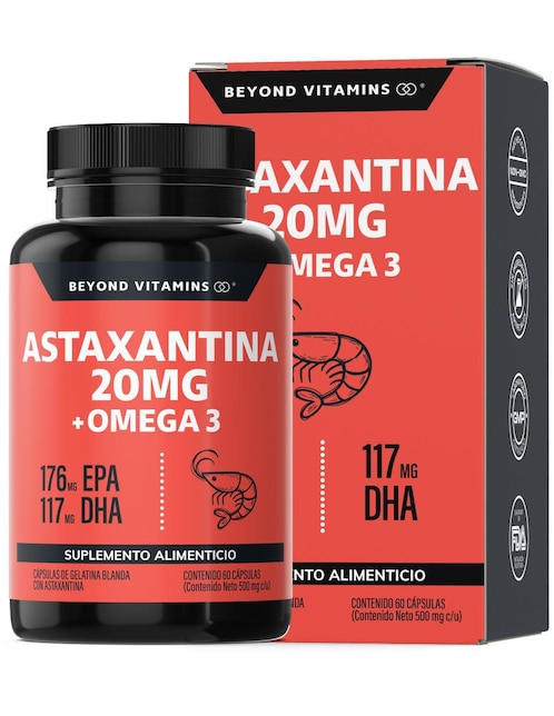Astaxantina Omega 3 de 60 cápsulas 1