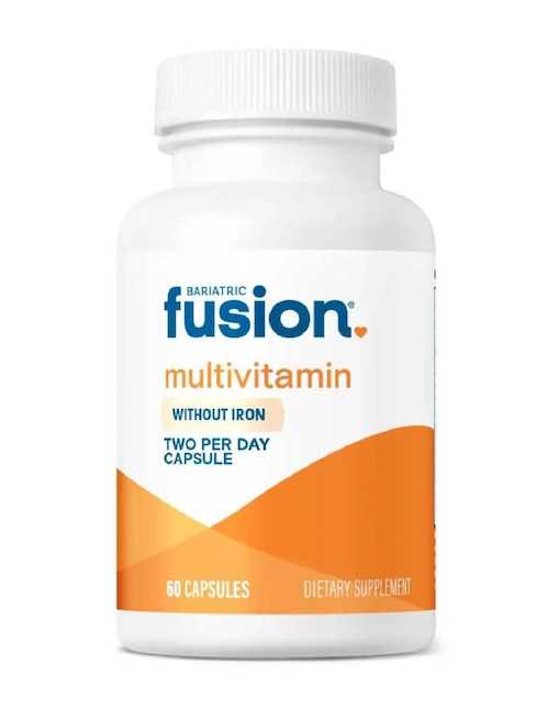 Multivitamínico bariátrico sin hierro suplemento dietético postquirúrgico Bariatric Fusion de 60 cápsulas