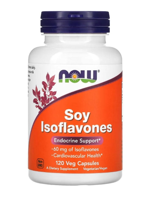 Isoflavonas de soja Now de 120 cápsulas
