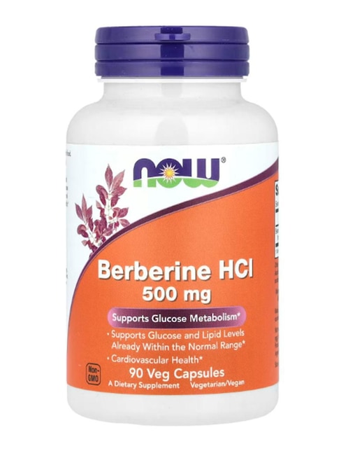 Clorhidrato de berberina Now de 90 cápsulas