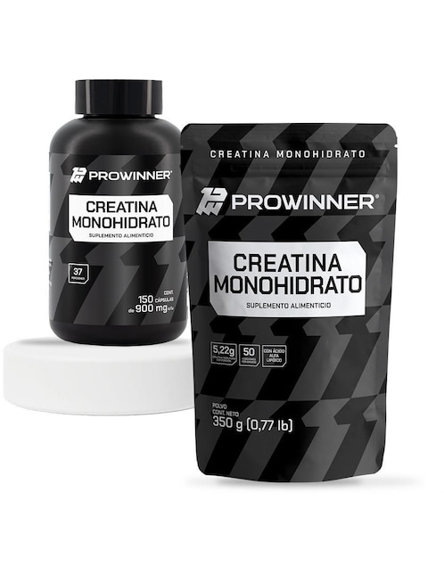 Set de suplementos alimenticios Creatina monohidrato Prowinner