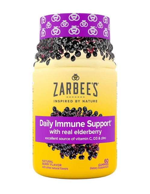 Gomitas de saúco negro Zarbee's con multivitaminico