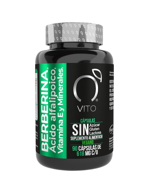 Berberina con ácido alfa lipoico y vitamina E Vito - Vitaminas Totales de 90 cápsulas