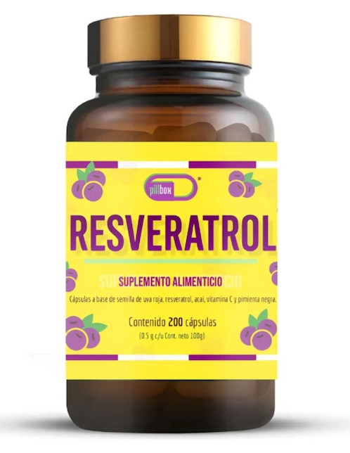 Pillbox Propia con resveratrol sabor uva