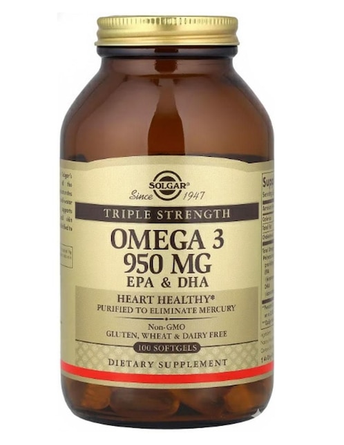 Omega 3, EPA y DHA de 100 cápsulas