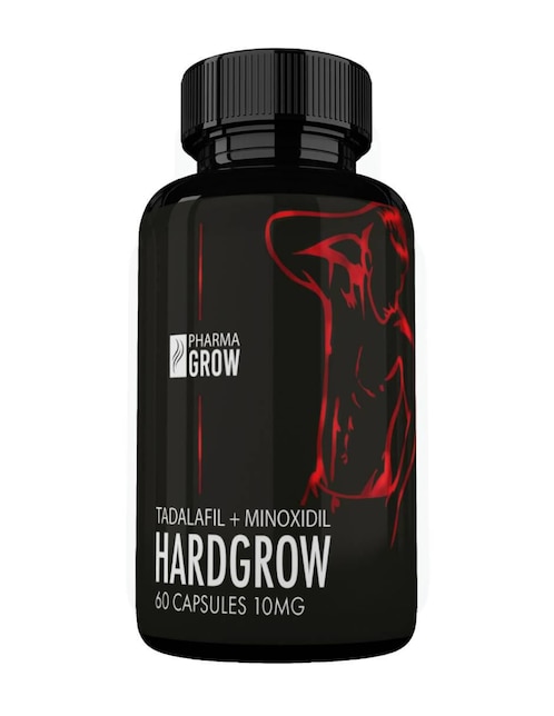 Pharma Grow Hardgrow Tadalafil y Minoxidil 60 cápsulas para vitalidad y crecimiento capilar