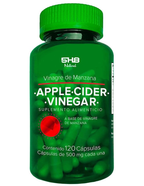 Apple Cider Vinegar 5H8 con vinagre de manzana de 120 cápsulas