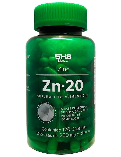 Zn20 5H8 con zinc de 120 cápsulas