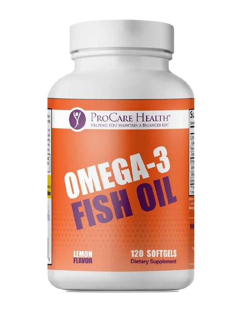 Omega 3 Procare Health sabor limón de 120 cápsulas