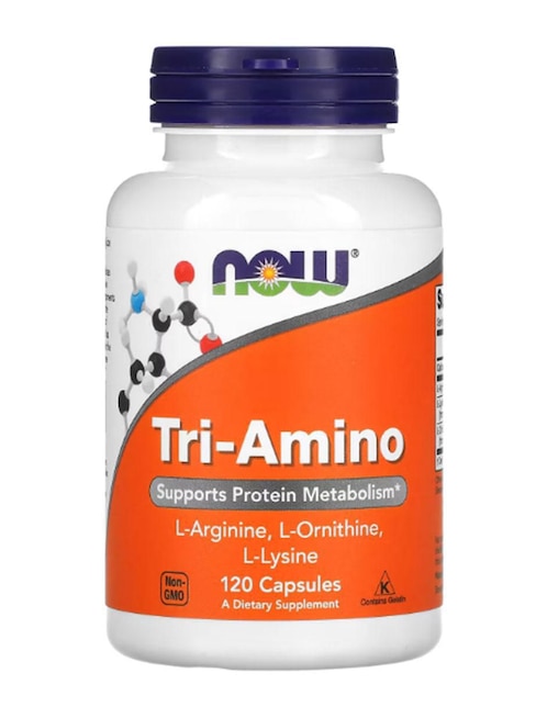 Tri-Amino Now con L-Arginina de 120 cápsulas