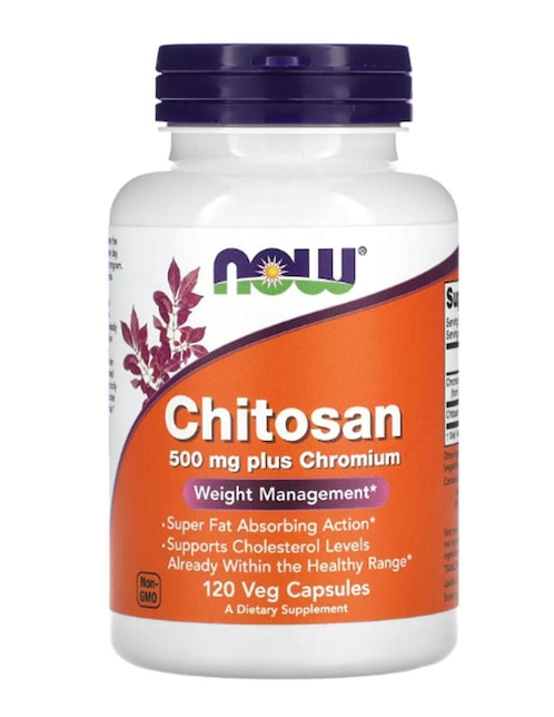 Chitosan Plus Chromium Now con cromo de 120 cápsulas