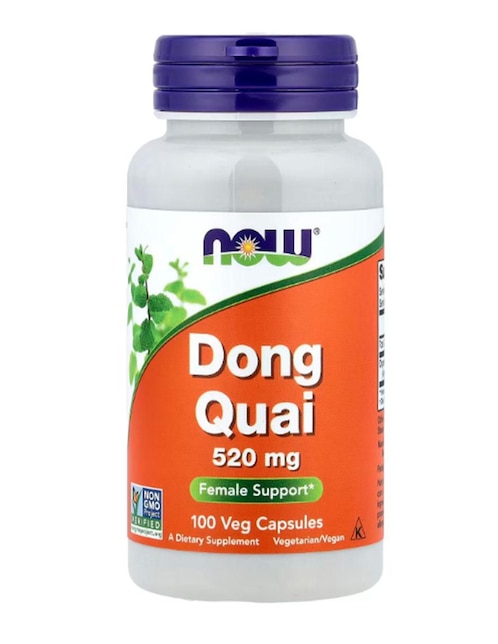 Dong Quai Now con raíz de cúrcuma de 100 cápsulas