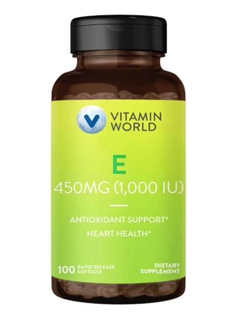 Vitamina E 1000 UI The Vitamin World de 100 cápsulas