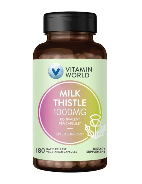 Cardo mariano Milk Thistle The Vitamin World de 180 cápsulas