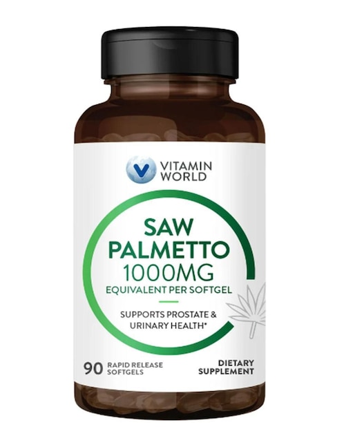 Saw Palmetto The Vitamin World de 90 cápsulas